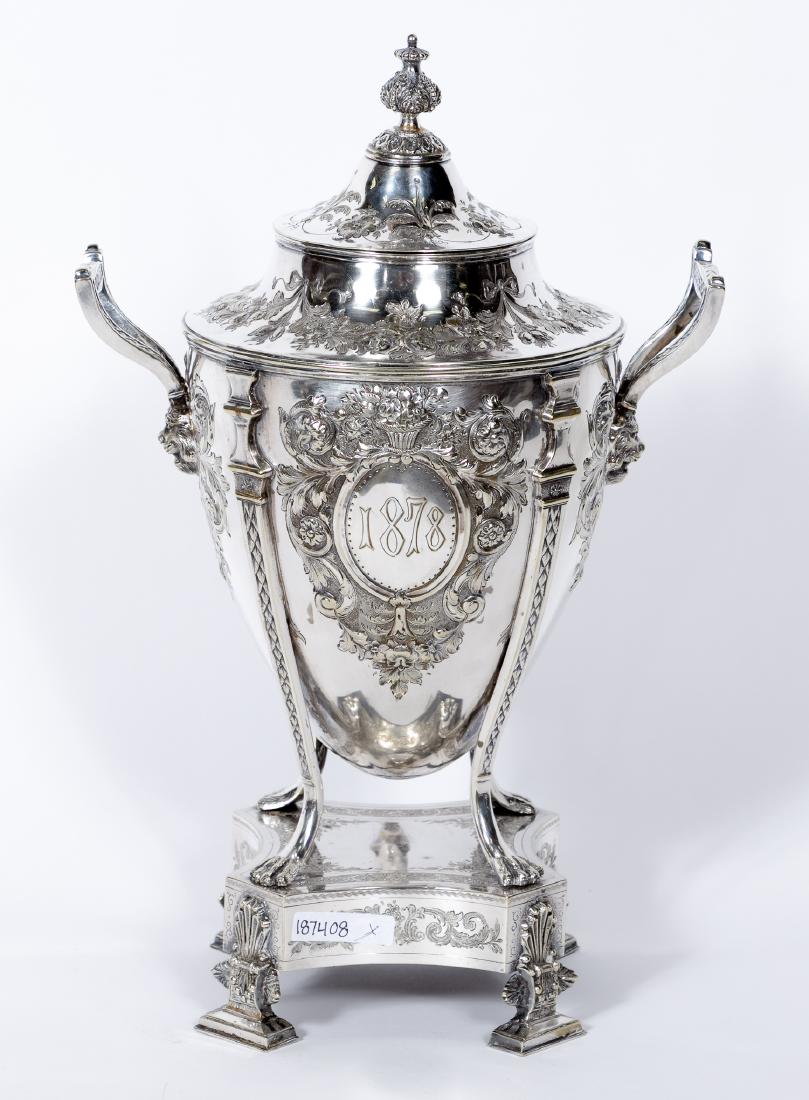 Birmingham George III Style Silverplated Tea Urn (1 of 13)