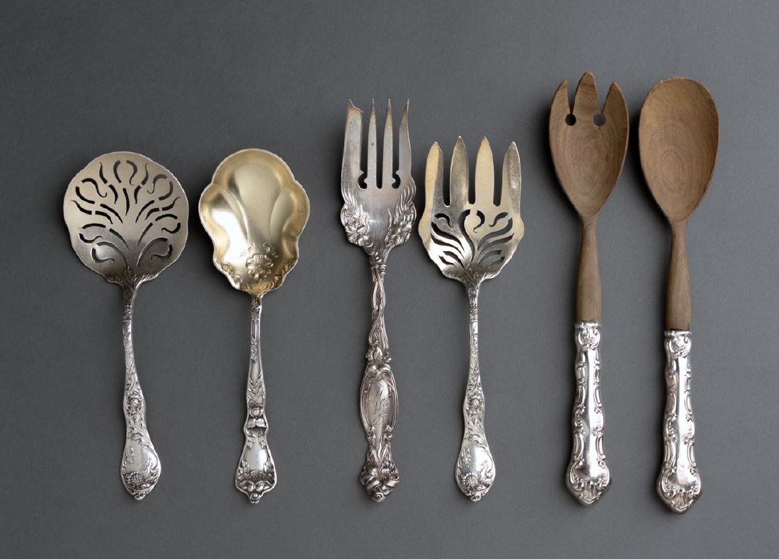 Six Miscellaneous American Sterling Serving Pieces (1 of 8)