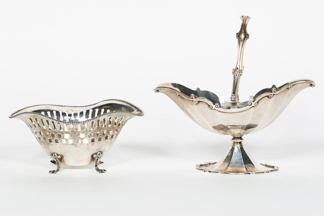 Two Pieces of Sterling Silver, basket and bowl (1 of 10)