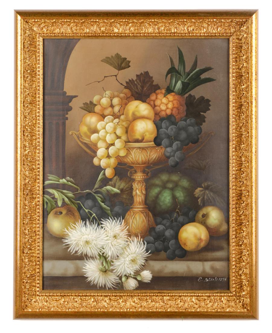 Edwin Steele, "Still Life with Chrysanthemum"-1896 (1 of 6)