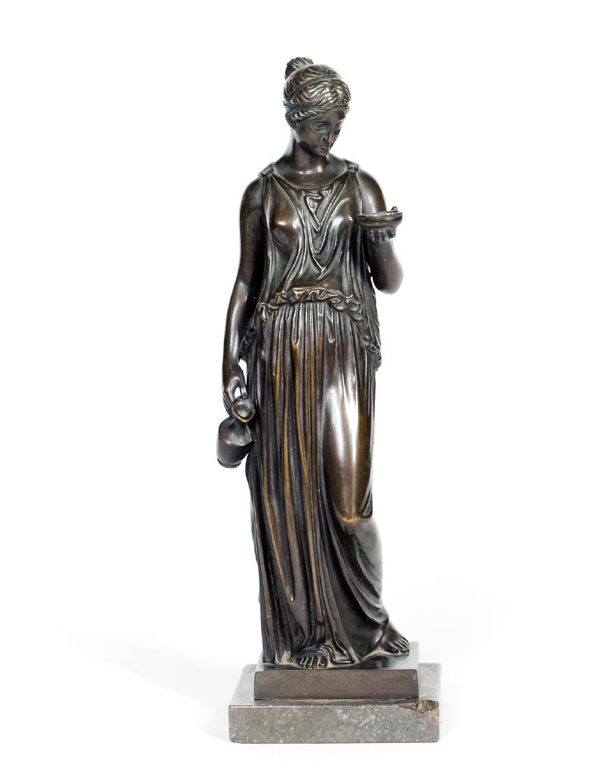 Oskar Gladenbeck Bronze Standing Female on Marble (1 of 8)