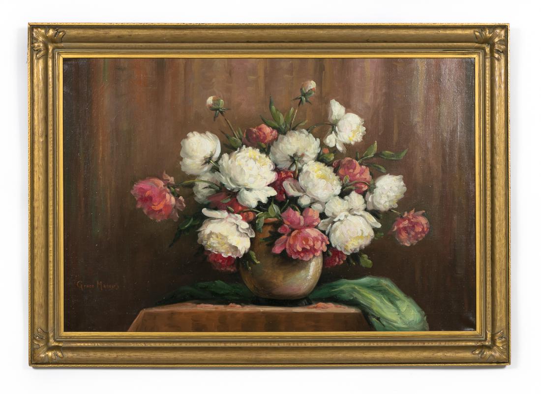 Grace Manners O/C Floral Still Life, Signed (1 of 7)