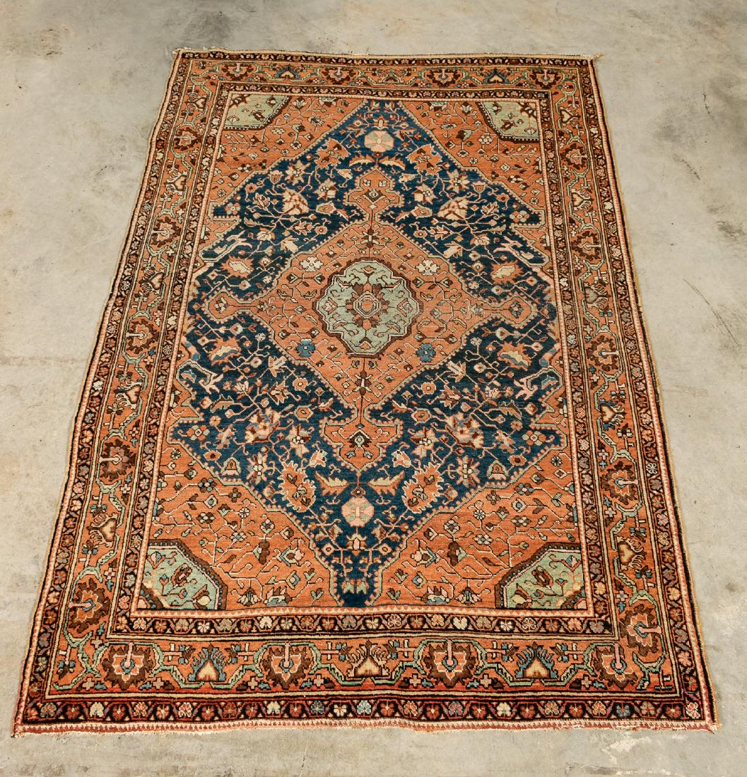 Hand Woven Ferr Sarouk Area Rug, 4' 6" x 6' 8" (1 of 5)