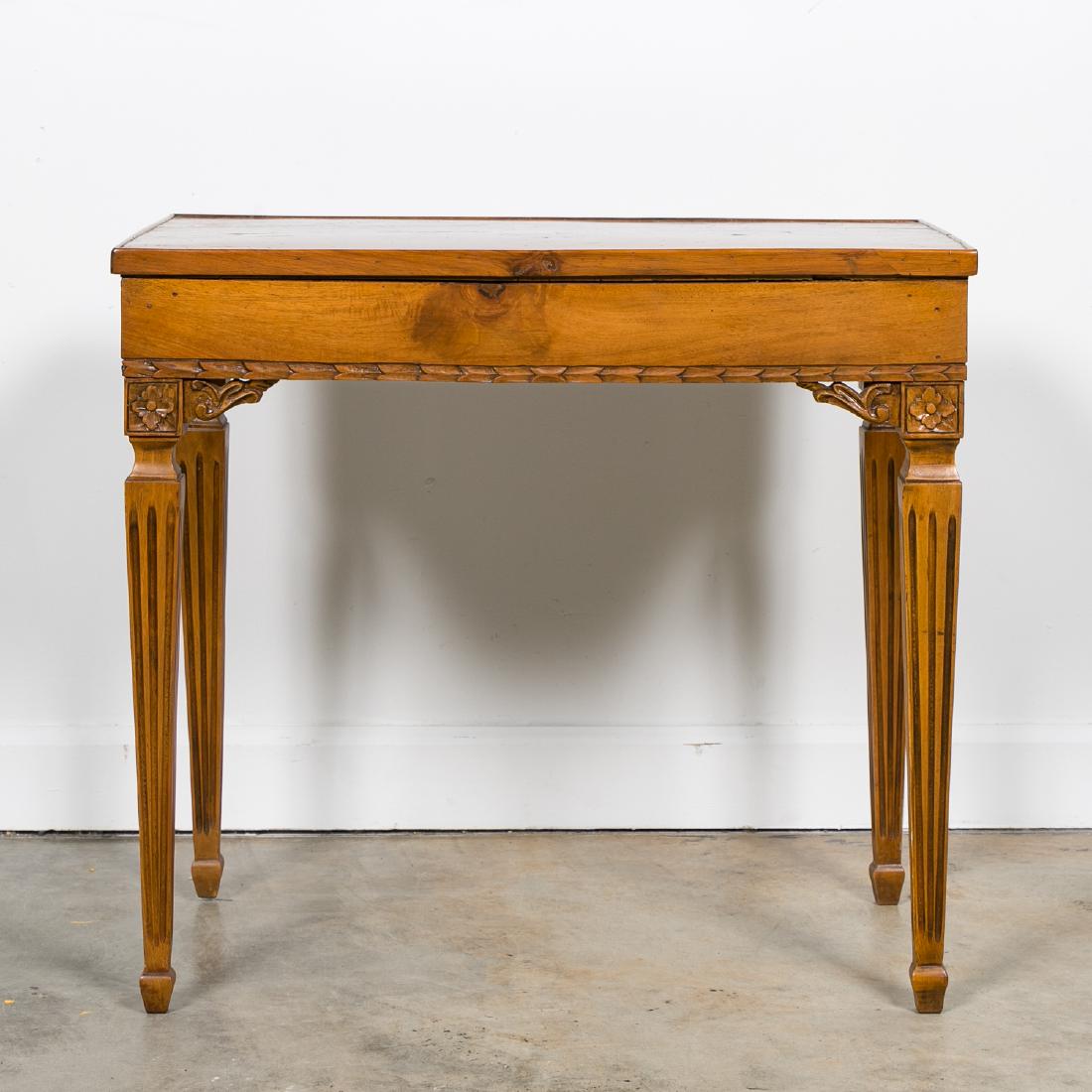 Late 19th C. Walnut Side Table w/ Carved Legs (1 of 5)