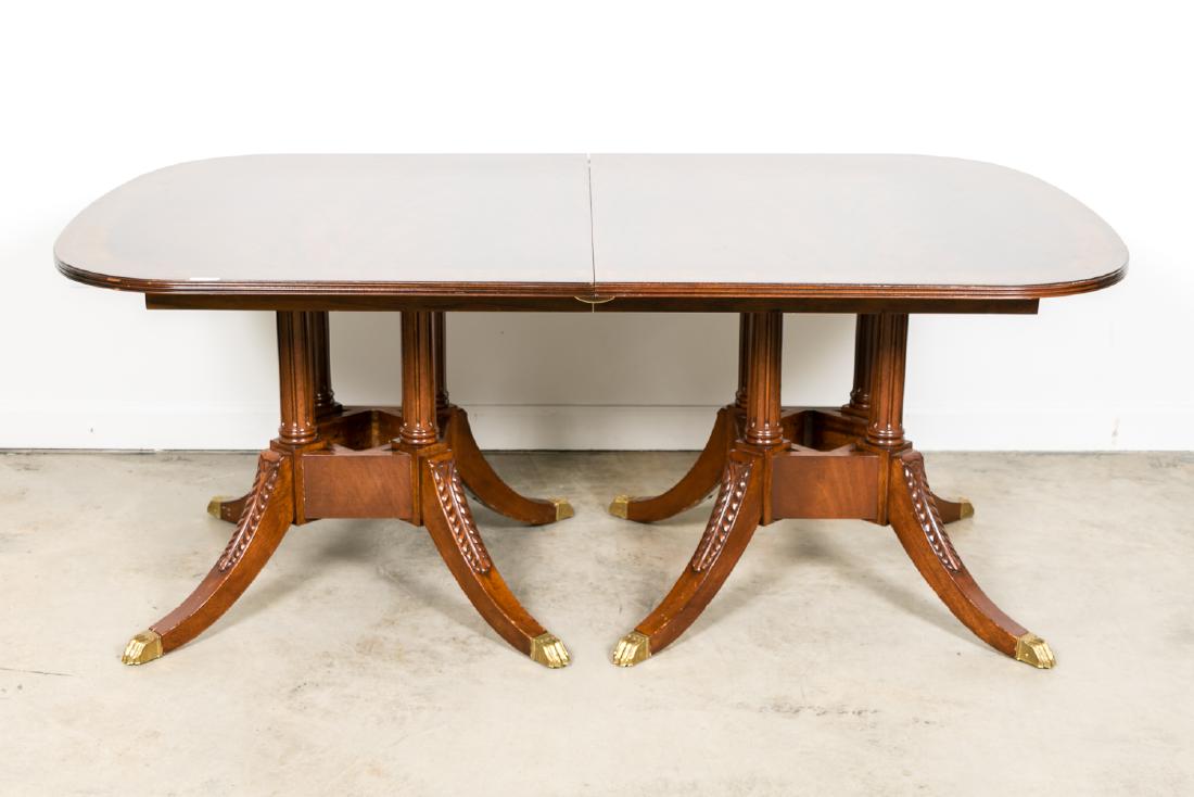 Drexel Mahogany Double Pedestal Dining Table (1 of 10)