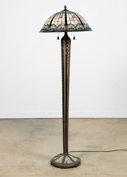 Kichler Style Stained Glass Floor Lamp