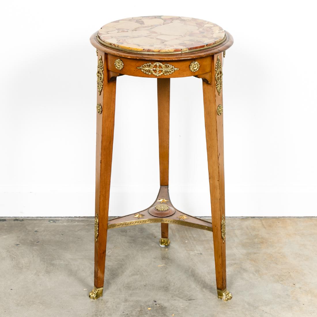 French Empire Style Marble Inset Gueridon (1 of 9)