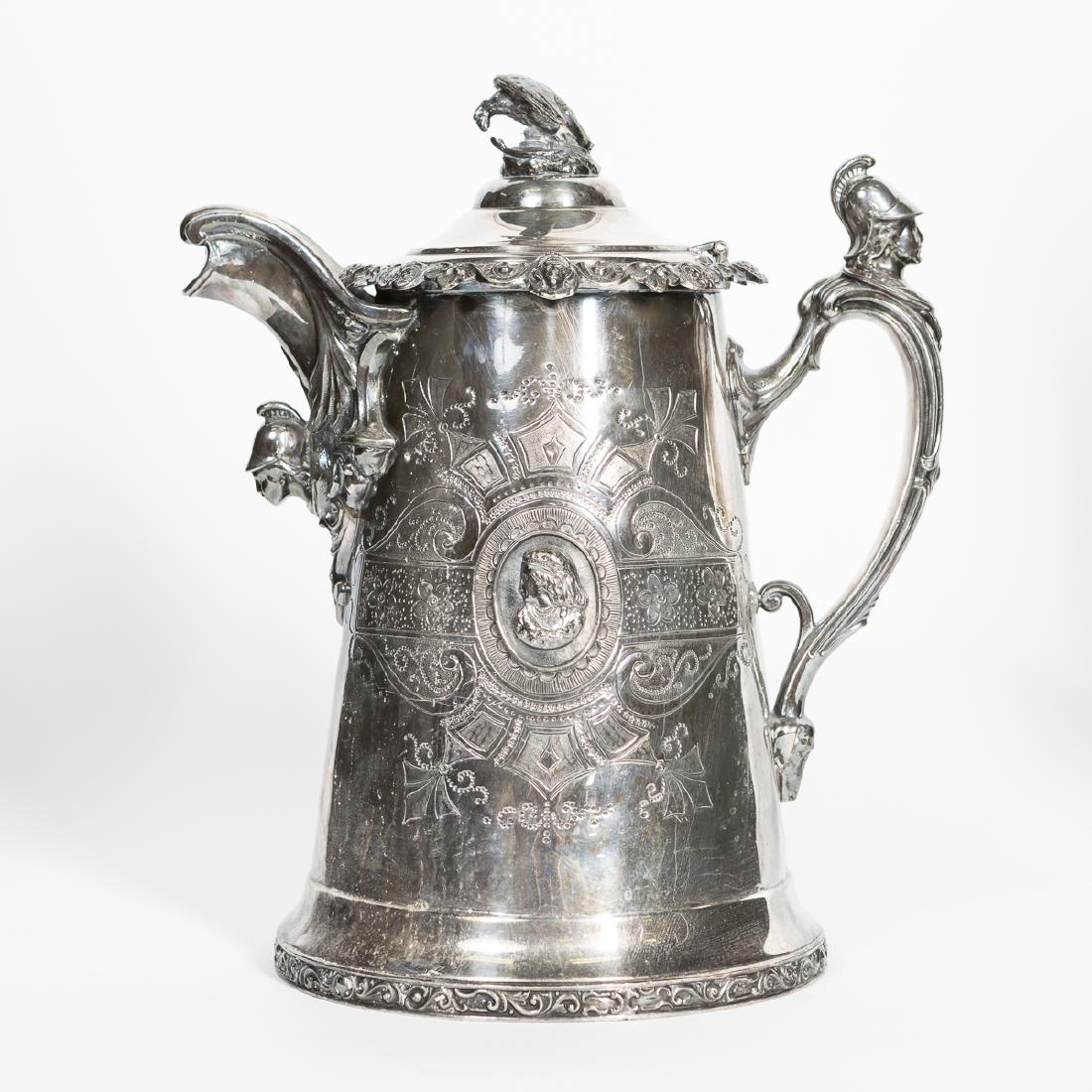 19th C. Neoclassical Silverplate Coffee Pot (1 of 6)