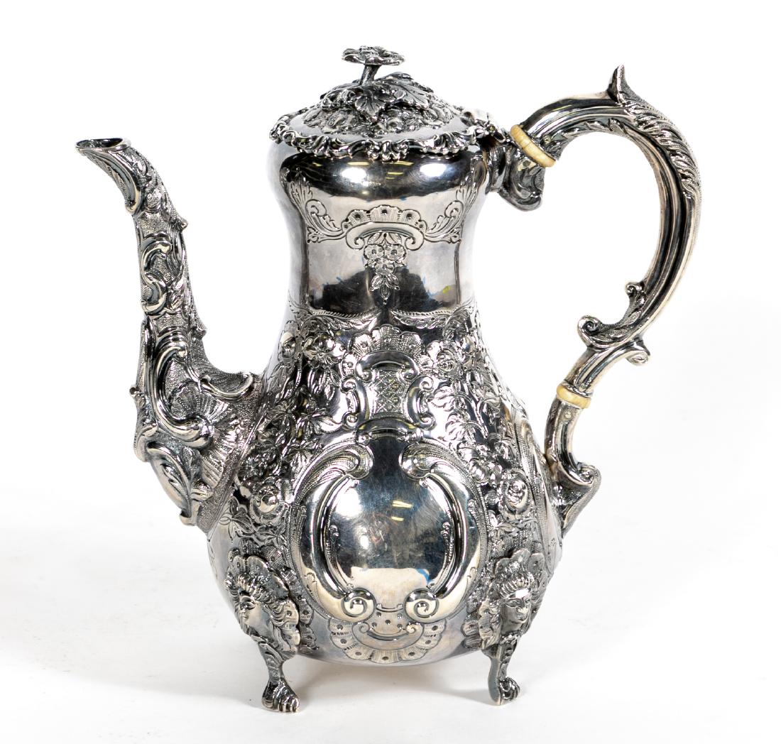 West & Son Irish Sterling Repousse Teapot (1 of 6)