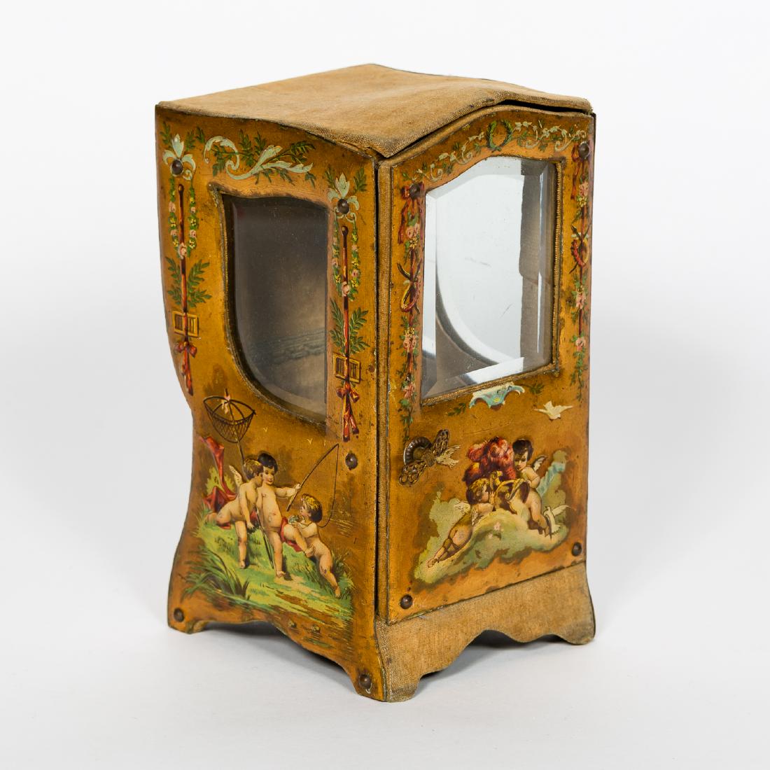 Miniature Vernis Martin Sedan Chair Form Box (1 of 10)