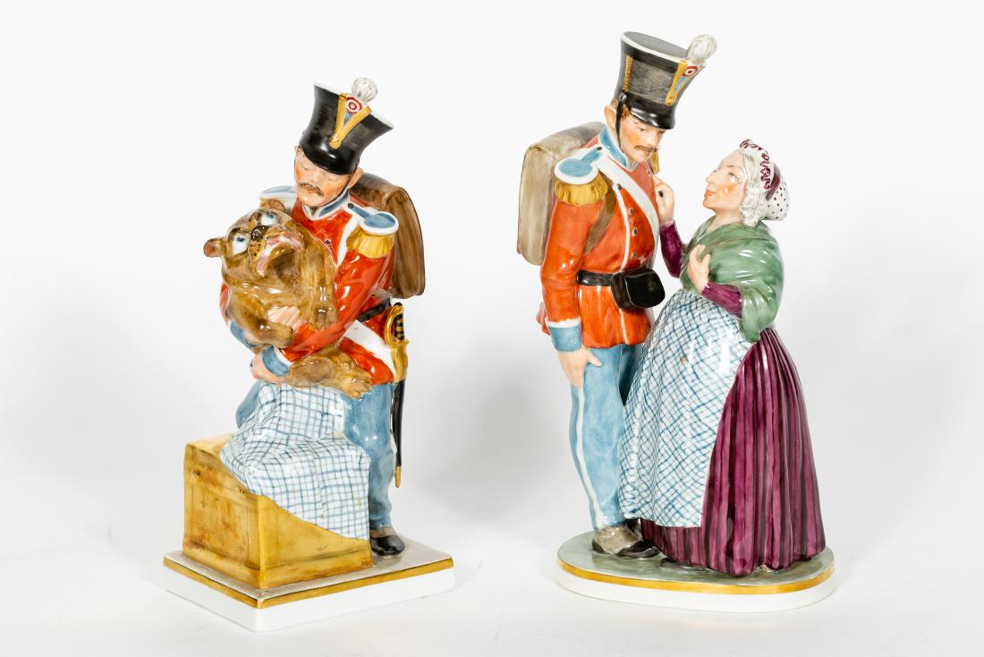 Two Royal Copenhagen Soldier Porcelain Figurines (1 of 8)