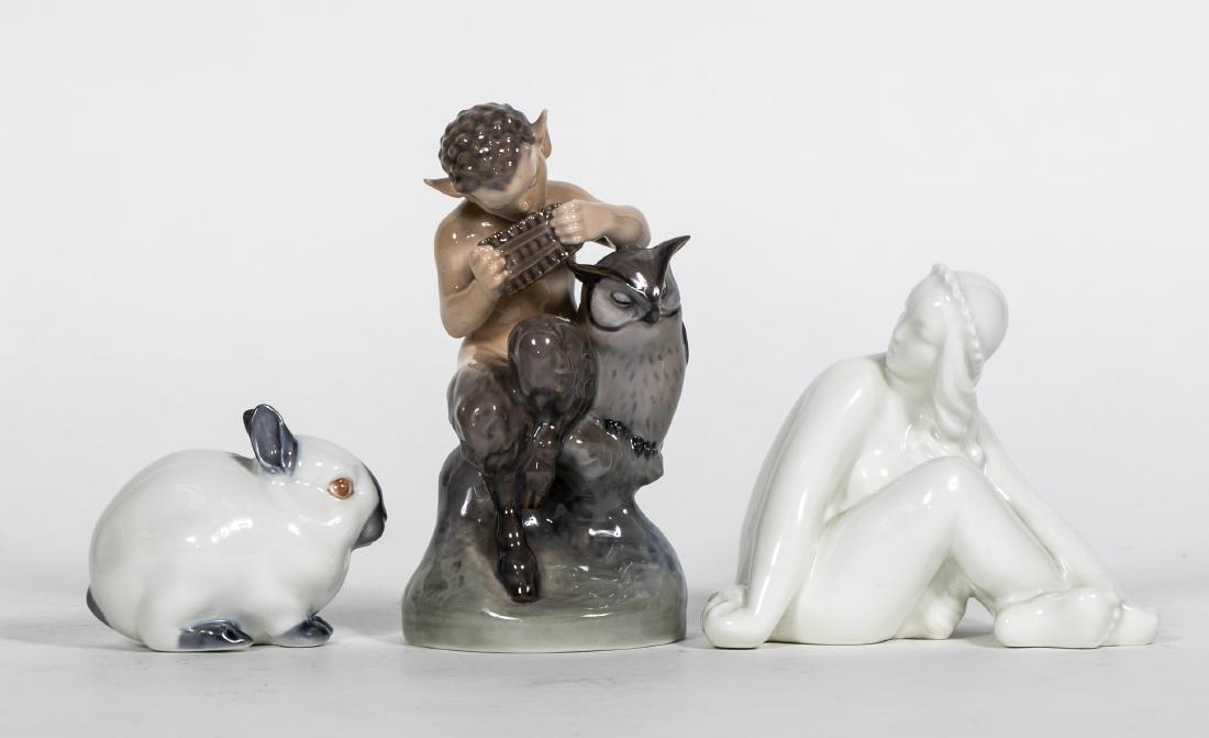 Group, Three Copenhagen Figurines (1 of 6)