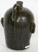 Lanier Meaders Face Pottery Jug, Green & Black - 2