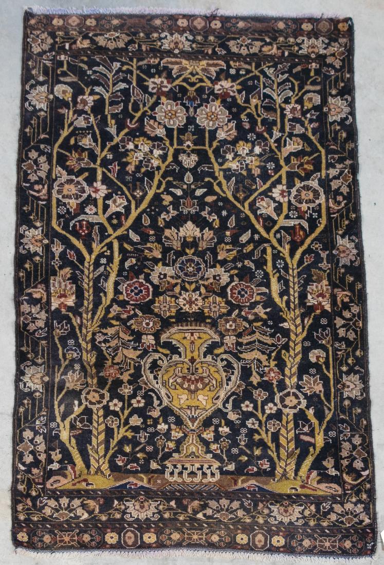 Hand Woven Mehabad Rug or Carpet, 3' 10" x 6' 6" (1 of 5)