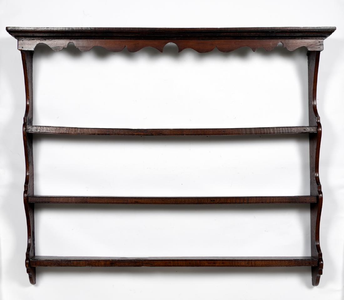 18th / 19th C. Welsh Provincial Hanging Plate Rack (1 of 4)