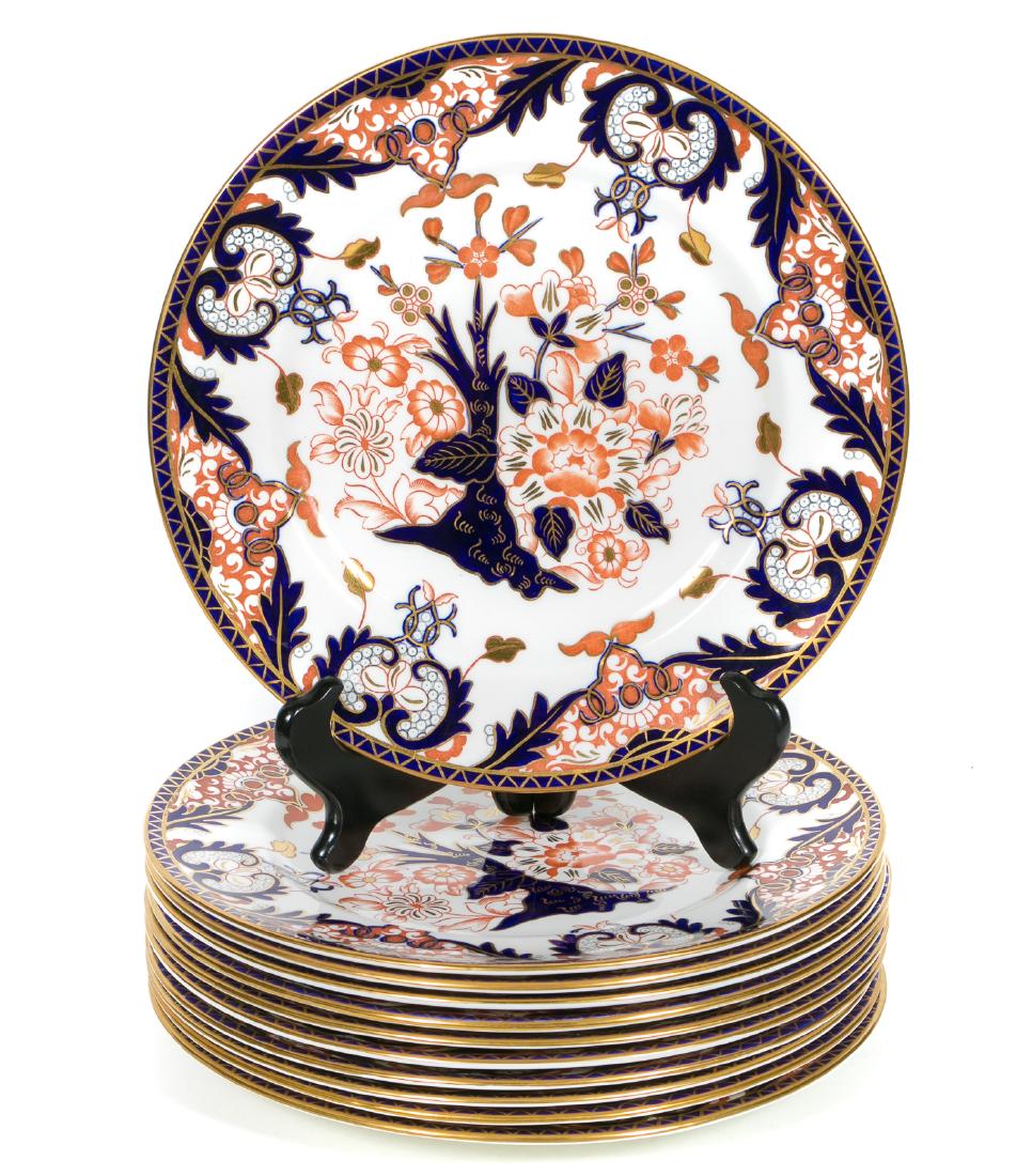 Set of Eleven Royal Crown Derby Imari Plates (1 of 5)