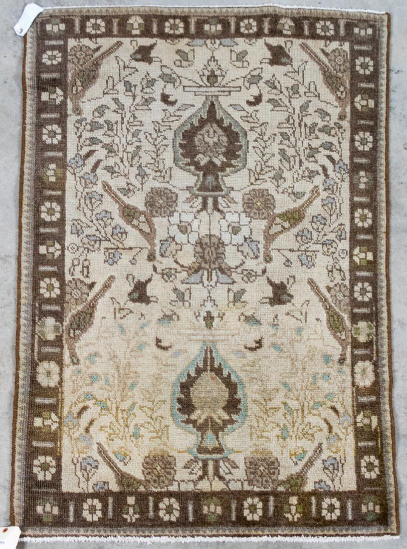 Hand Woven Tabriz Rug or Carpet, 3' 1" x 4' 9" (1 of 4)