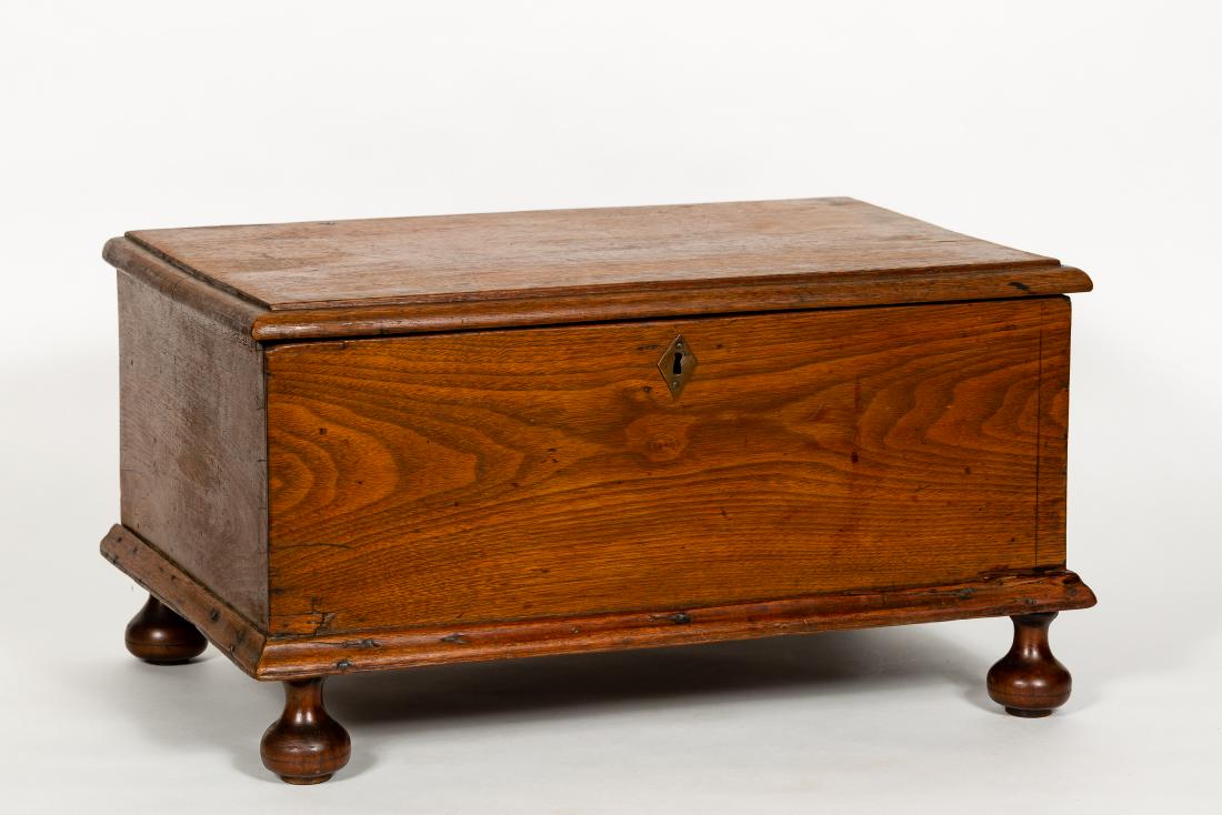 18th/19th C. Child's Walnut Blanket Box (1 of 6)