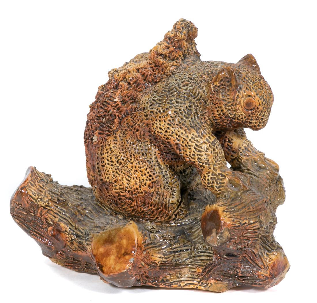 19th Century Bennington Style Pottery Squirrel (1 of 5)