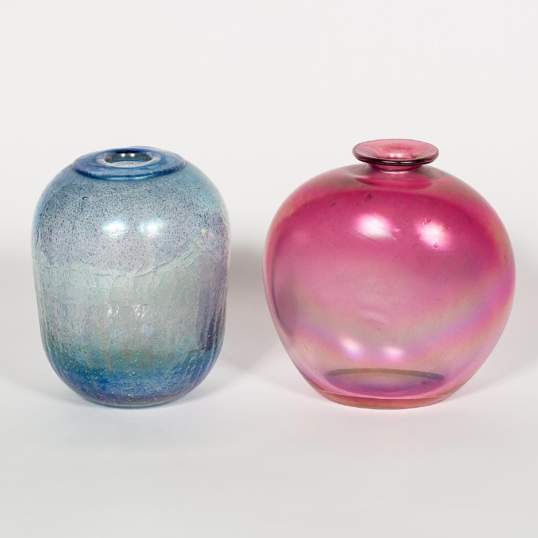 Leon Applebaum, Two Iridescent Vases (1 of 6)