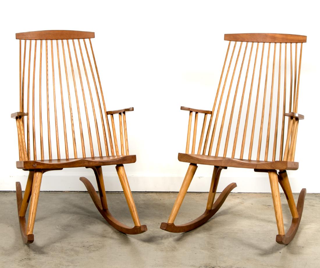Pair, Thomas Moser Gloucester Rocking Chairs (1 of 4)
