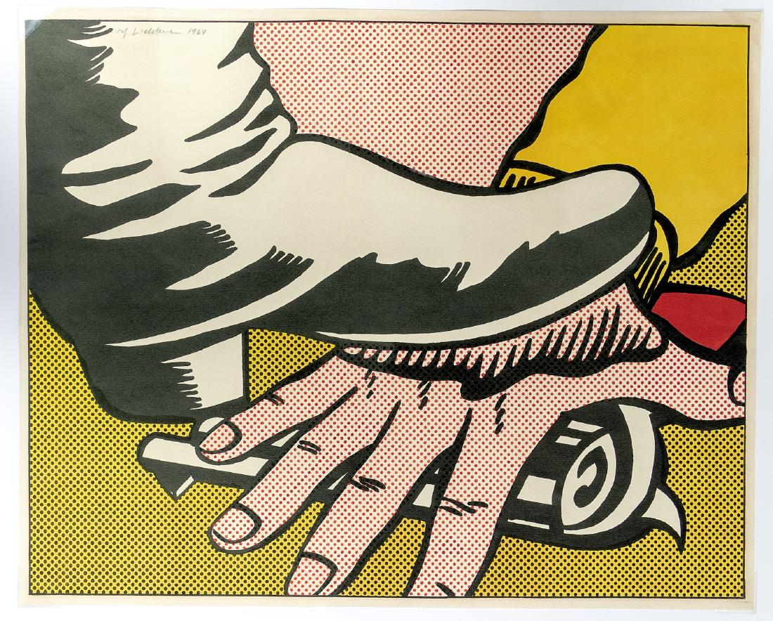 Roy Lichtenstein "Hand and Foot" 1964 Signed Litho (1 of 2)