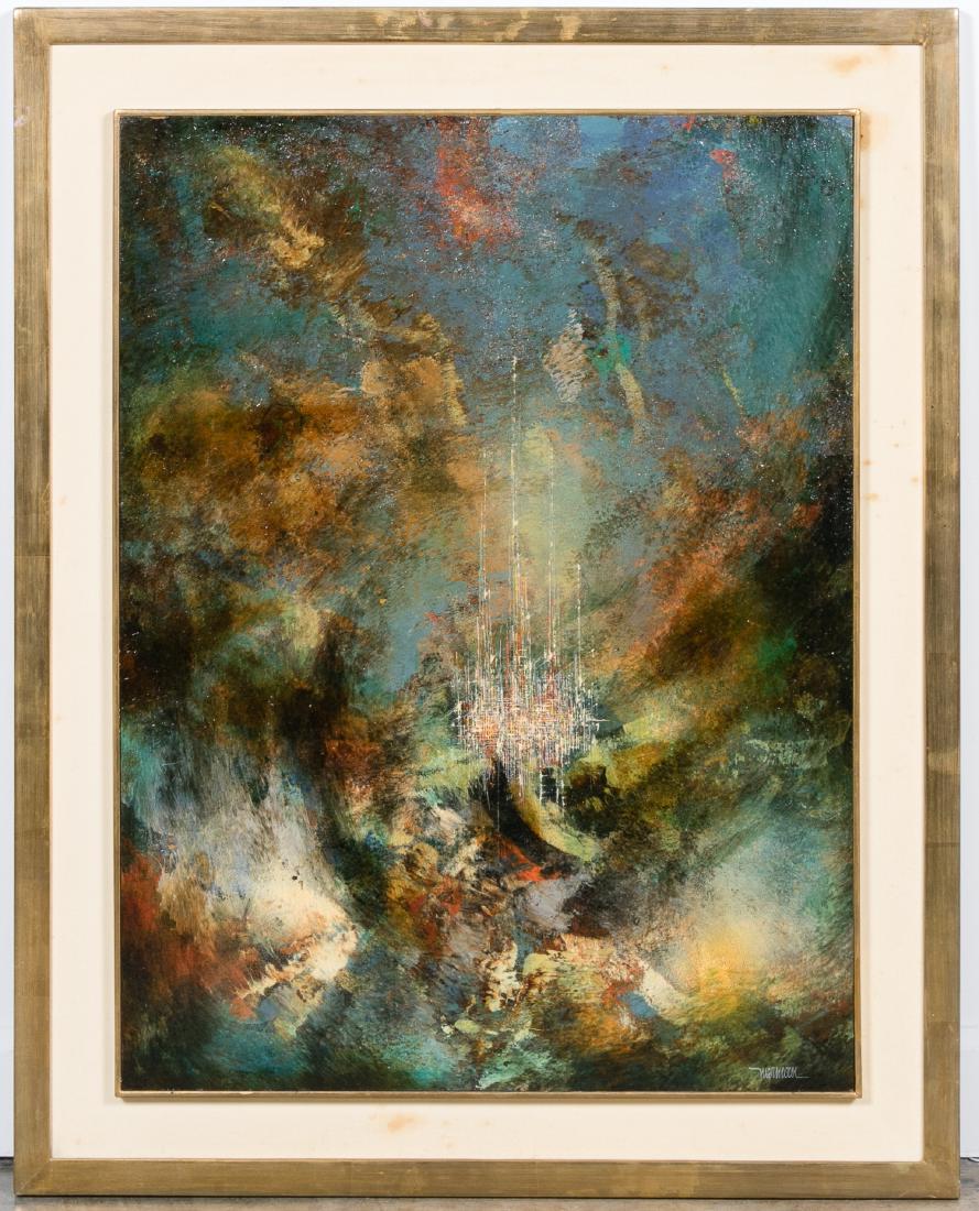 Leonardo Nierman Signed Acrylic Abstract (1 of 5)