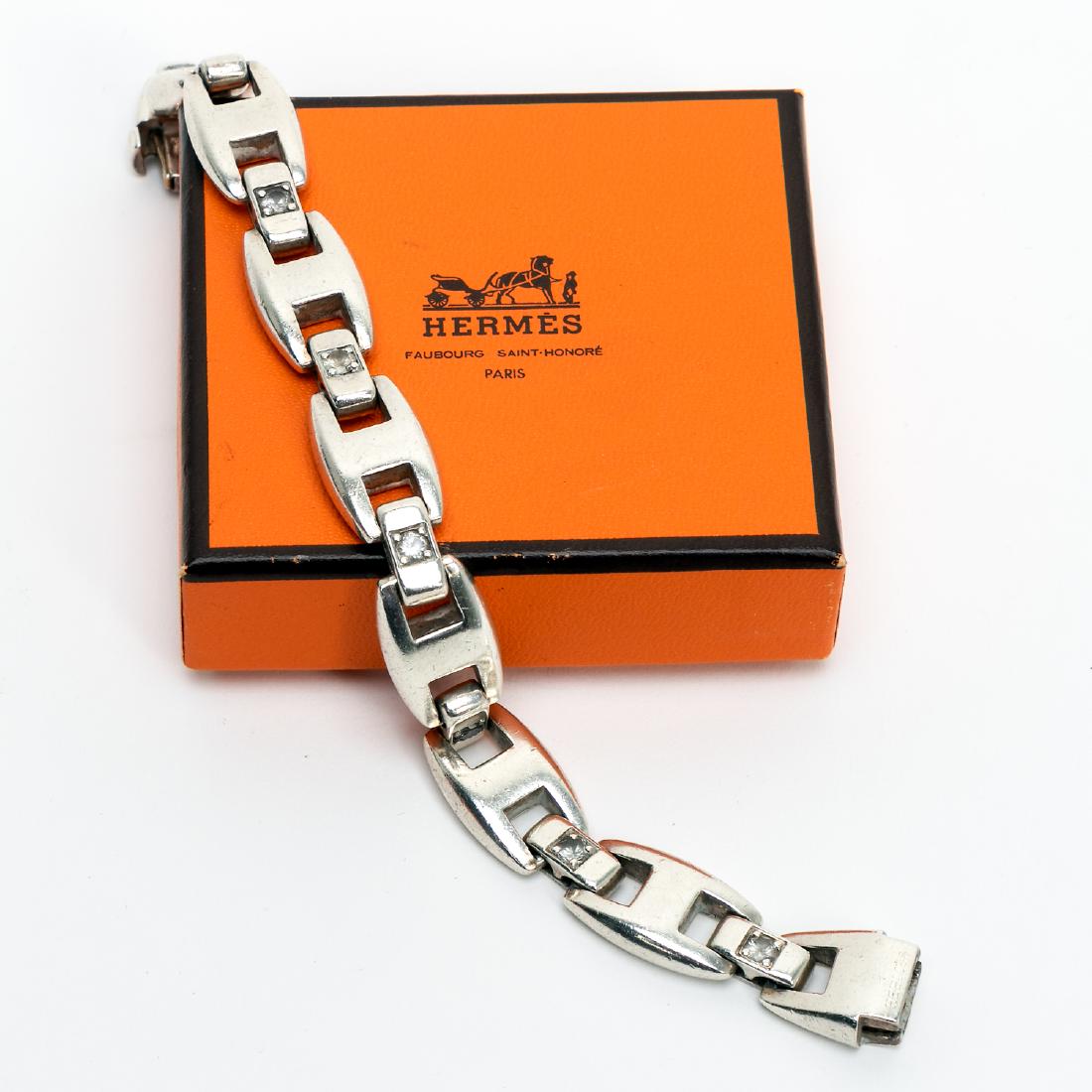 Hermes Sterling Chain Link Bracelet (1 of 3)