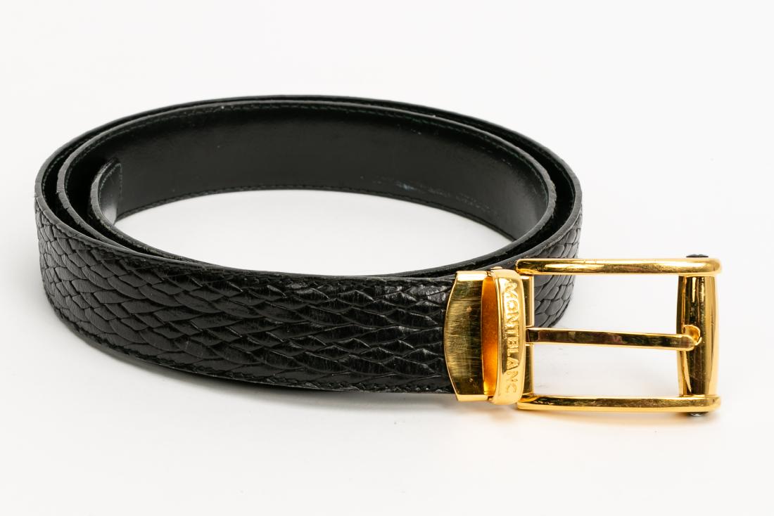 Montblanc Black Leather Belt (1 of 4)