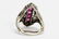 Art Deco 14k White Gold, Ruby, & Diamond Ring - 3