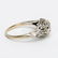 Antique Art Deco c.1920's White Gold Diamond Ring - 4