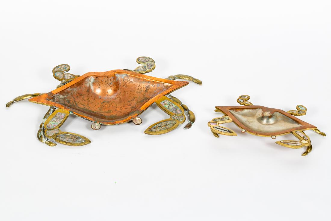Two MCM Mexican Mixed Metal & Abalone Crabs (1 of 14)