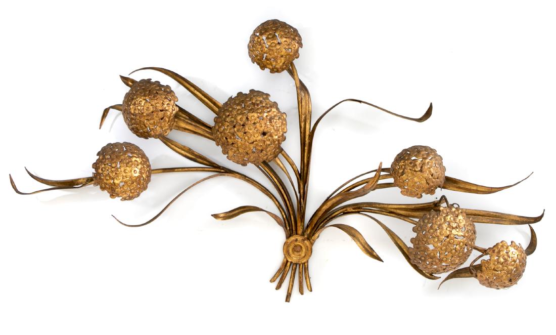 1950's Floral Metal Wall Hanging, Paladio (1 of 5)