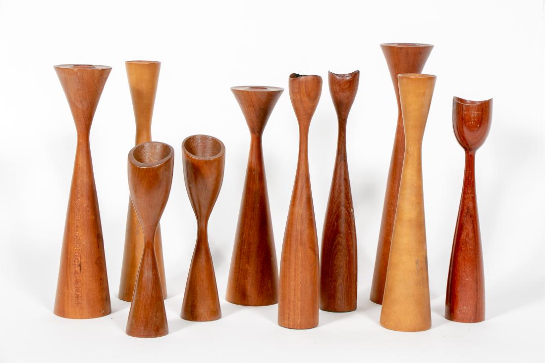 Ten Danish Mid Century Modern Candleholders (1 of 2)