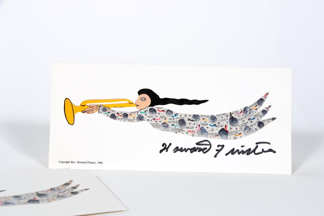 Howard Finster Note Cards, Angel Cutout, 9 PCs (1 of 3)