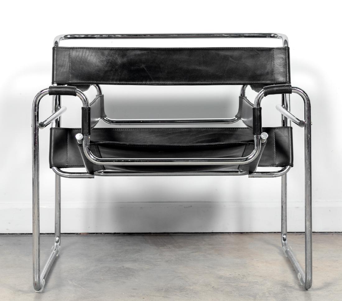 Marcel Breuer Wassily Black Leather Chair (1 of 3)