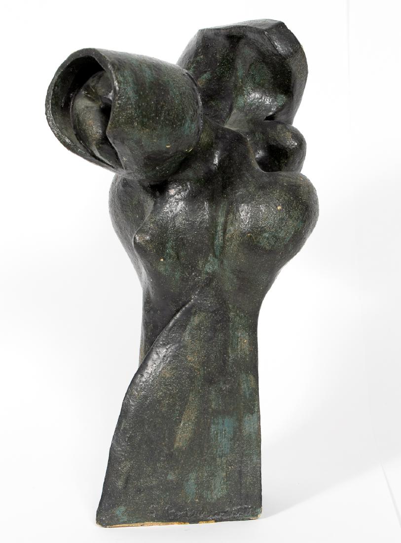 Seymour Rosenwasser, Ceramic Patinated Sculpture (1 of 3)