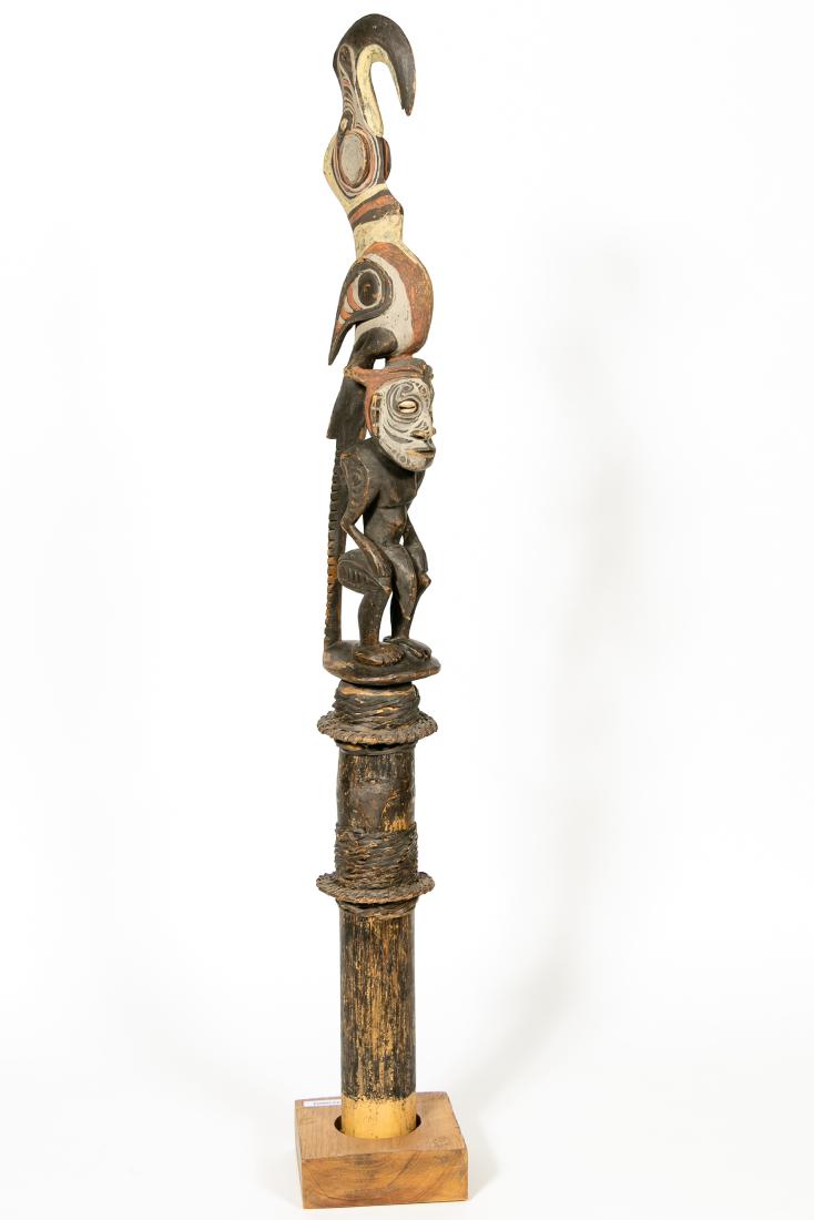 Polychromed Papau New Guinea Ancestor Figure (1 of 5)