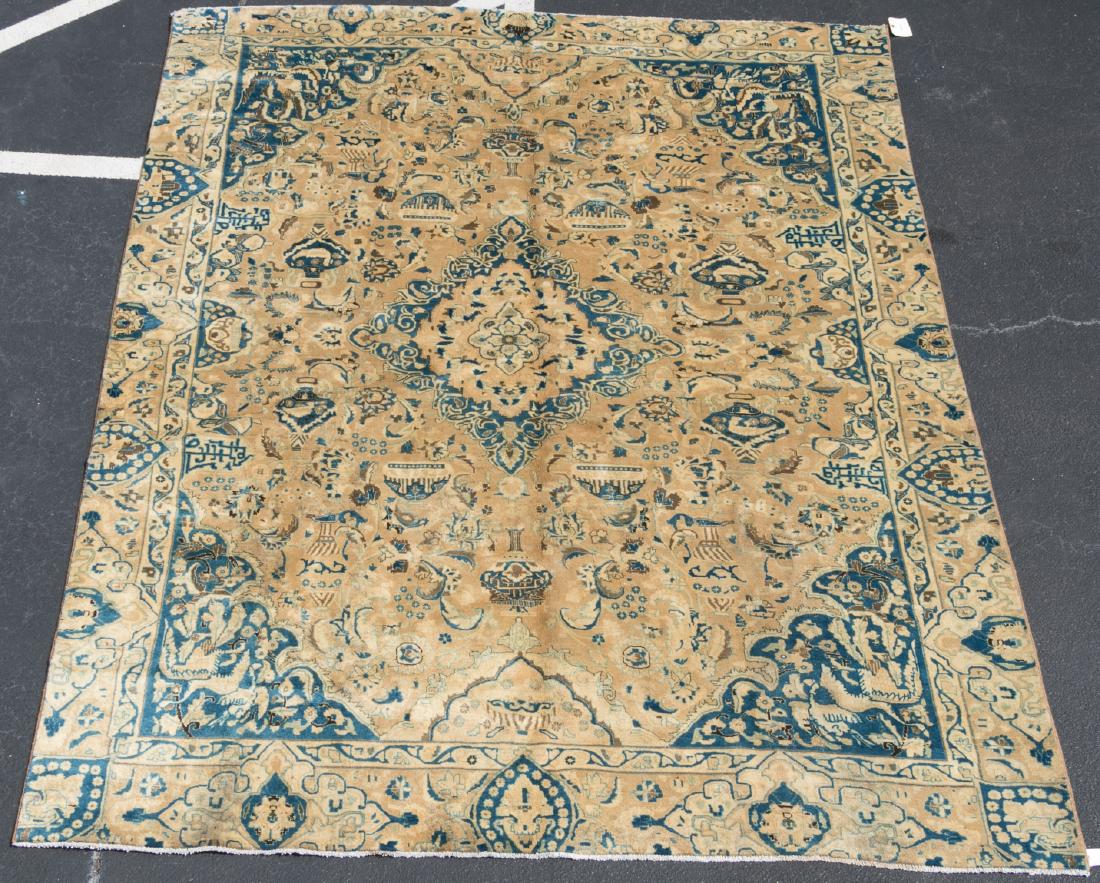 Hand Woven Kashmar Rug or Carpet, 8' 2" x 11' 2" (1 of 2)