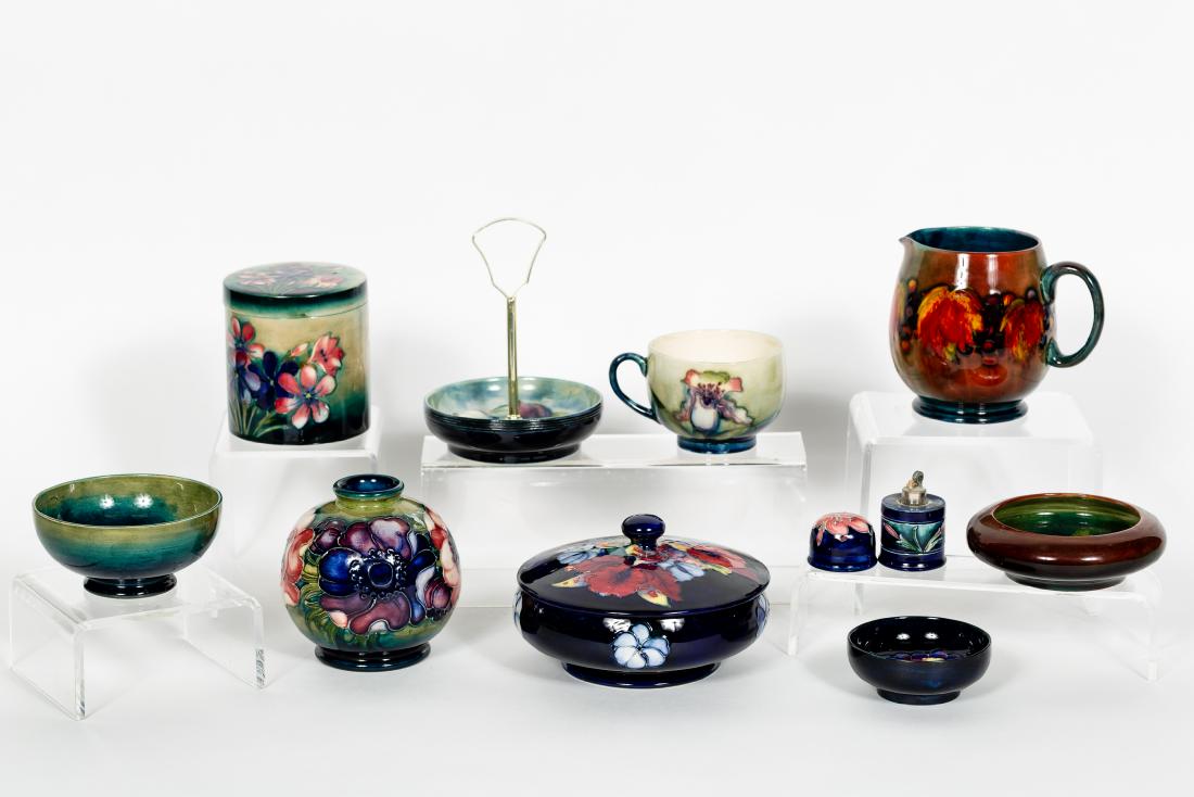 10 Pcs Moorcroft Pottery, Table Articles (1 of 6)