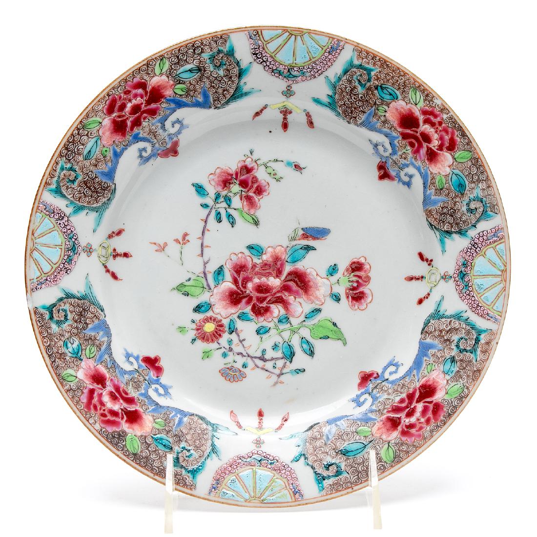 Chinese Export Round Porcelain Plate (1 of 2)