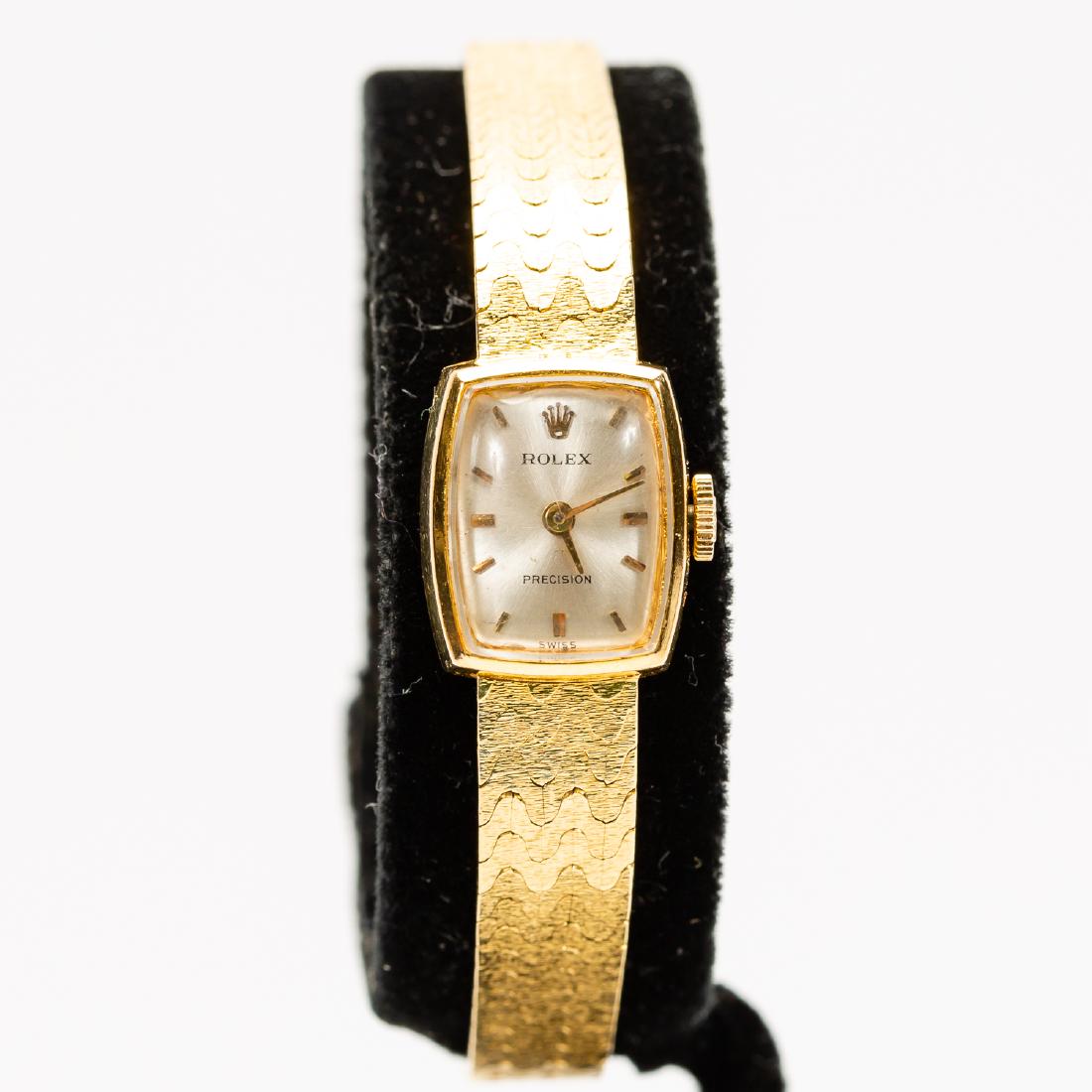 18K Yellow Gold Rolex Precision Ladies Wrist Watch (1 of 6)