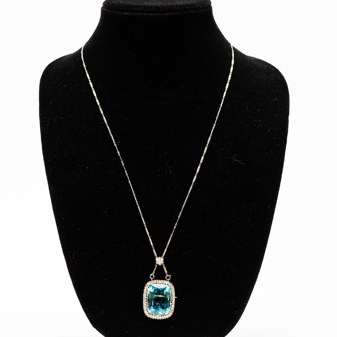 38ct Aquamarine Necklace, Owned by Lily Langtry (1 of 9)