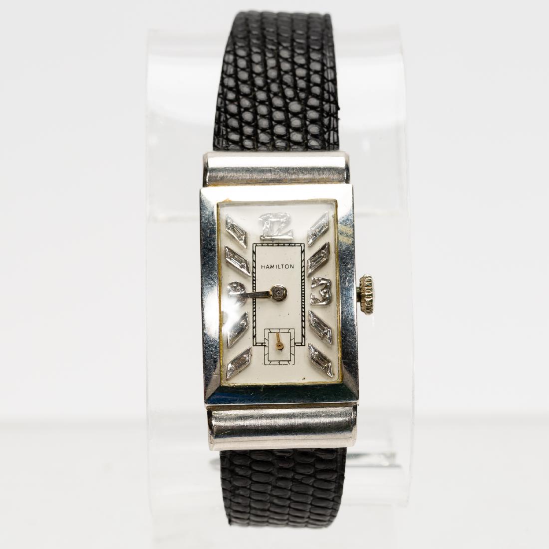 Hamilton Platinum & Diamond Wrist Watch (1 of 5)