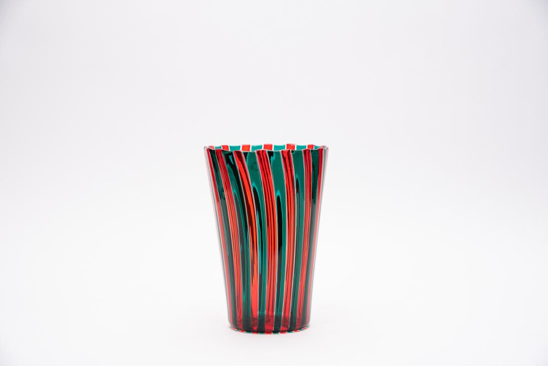 Italian Gio Ponti for Venini "A Canne" Vase, 9.25" (1 of 5)
