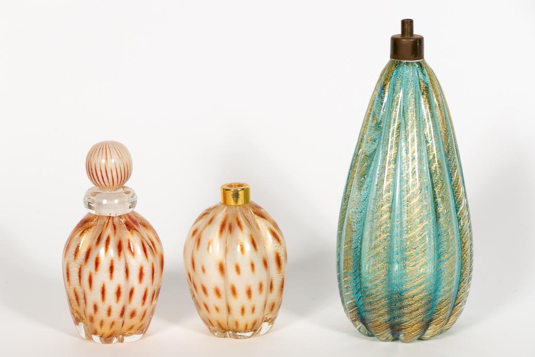 Group, 2 Murano Glass Perfumes w/Lamp Base (1 of 6)