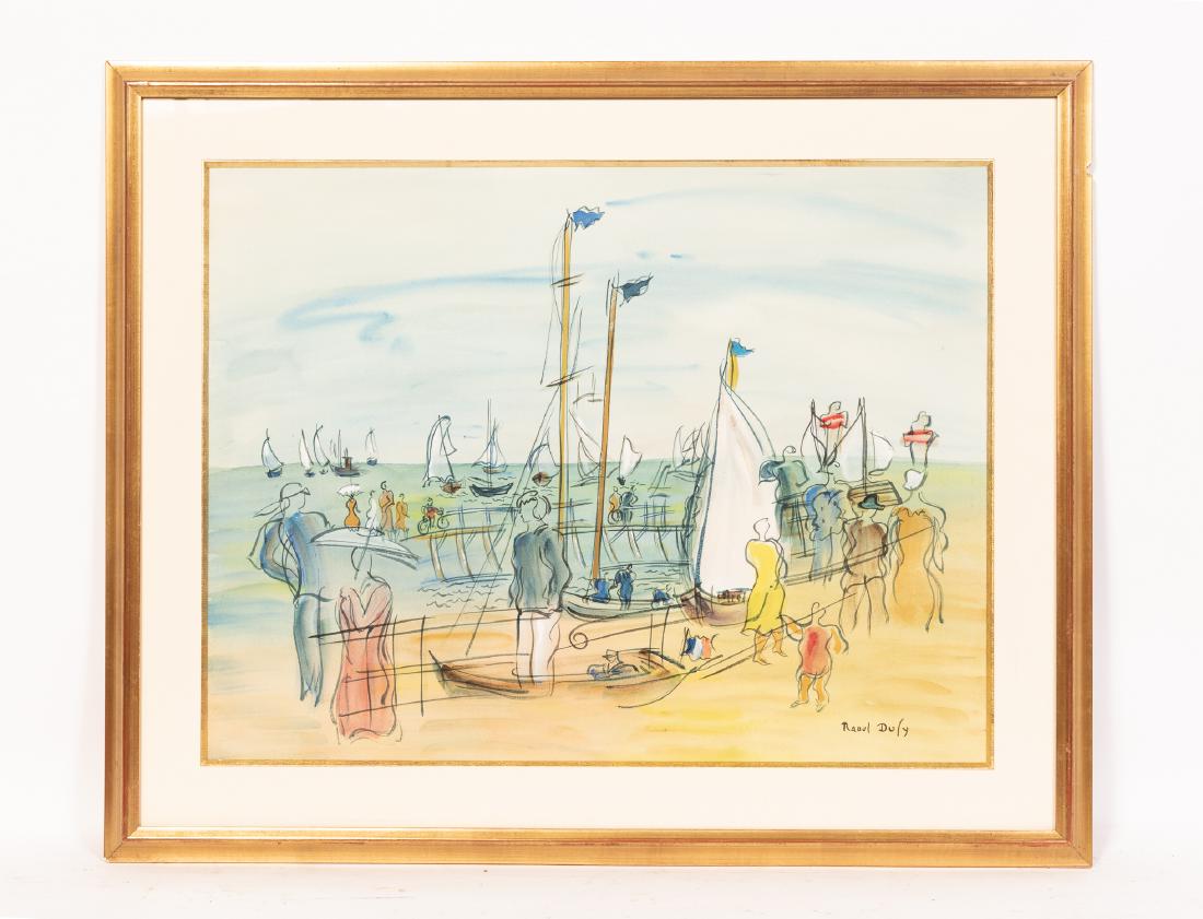 Raoul Dufy, Les Yachts, Signed Watercolor (1 of 3)
