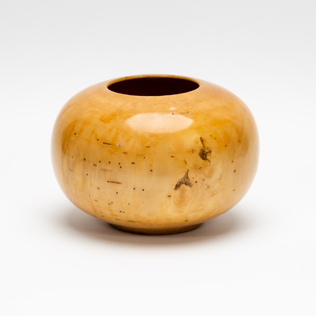 Ed Moulthrop Ash Maple Turned Hollow Globe Bowl (1 of 7)