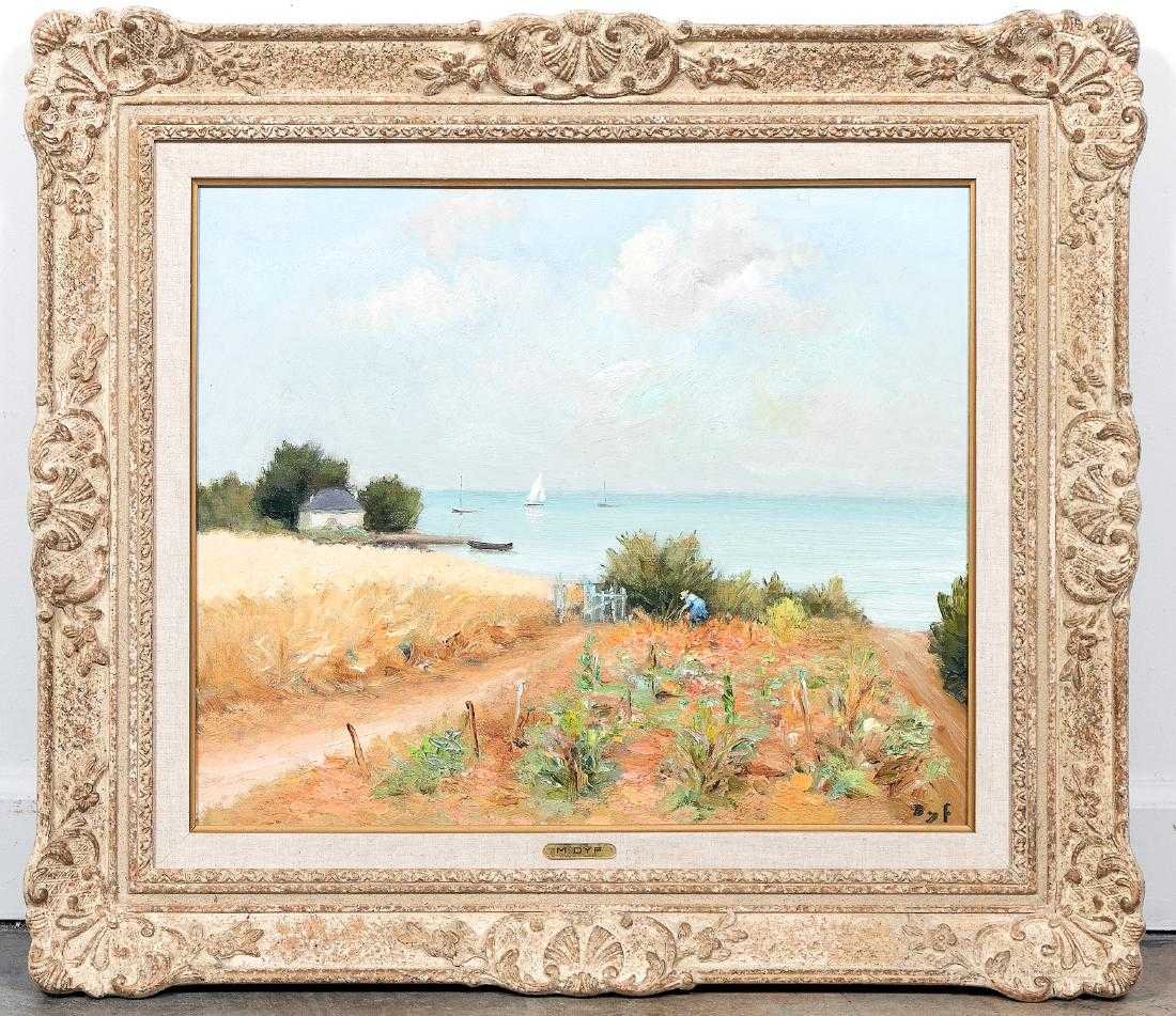 Marcel Dyf, Seaside Landscape with Gardener - 1978 (1 of 4)