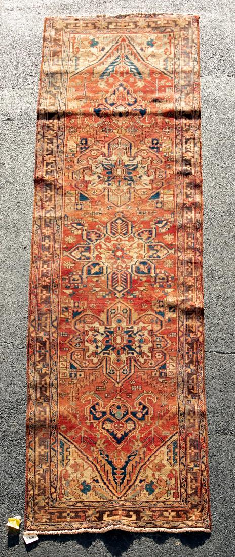 Hand Woven Heriz Runner, 13' 9" x 3' 11" (1 of 5)
